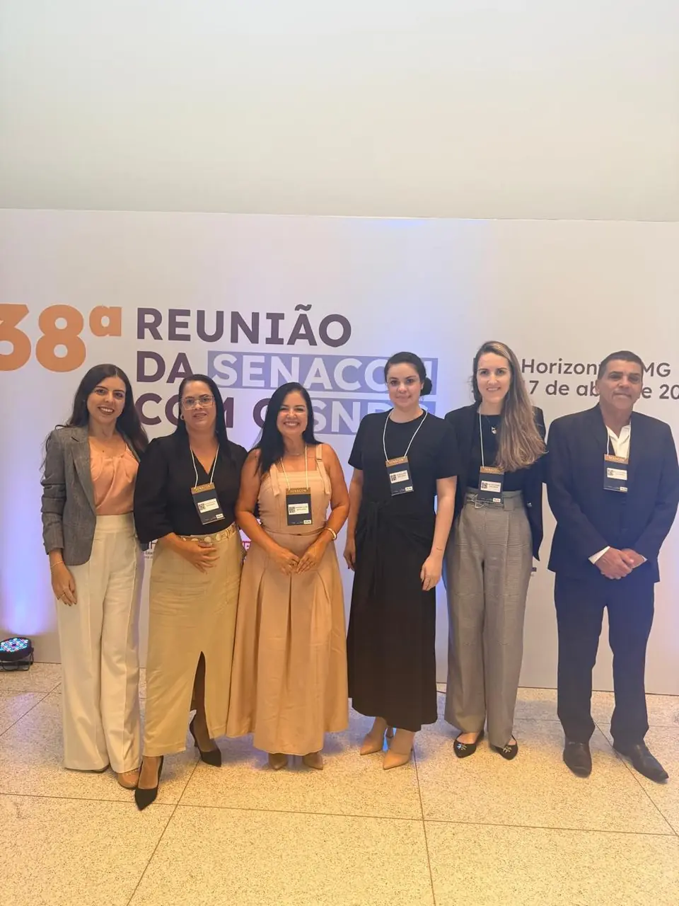 Comitiva presente na reunião nacional da SENACON